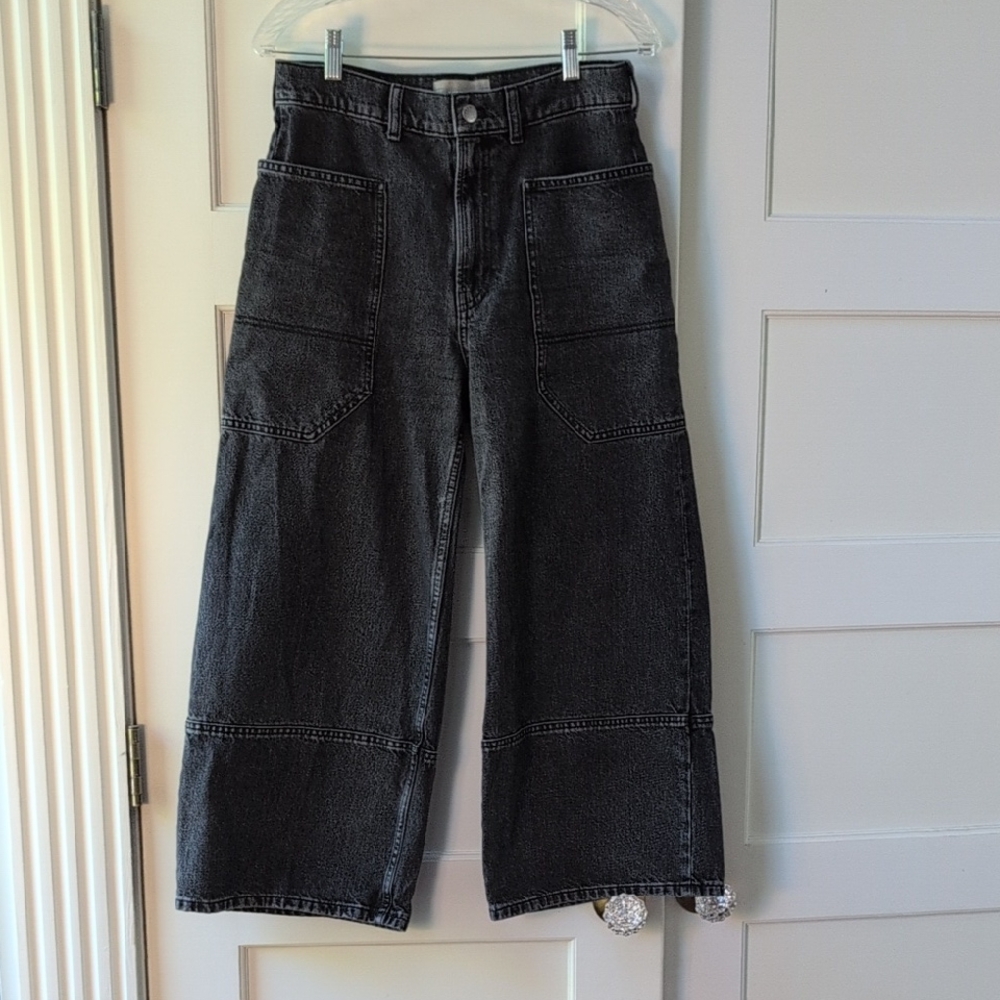 Everlane The Way-High Gardener Cropped Jean - Washed Black 28